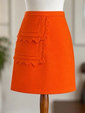 Victoria Beckham for Target Orange Statement Mini Skirt